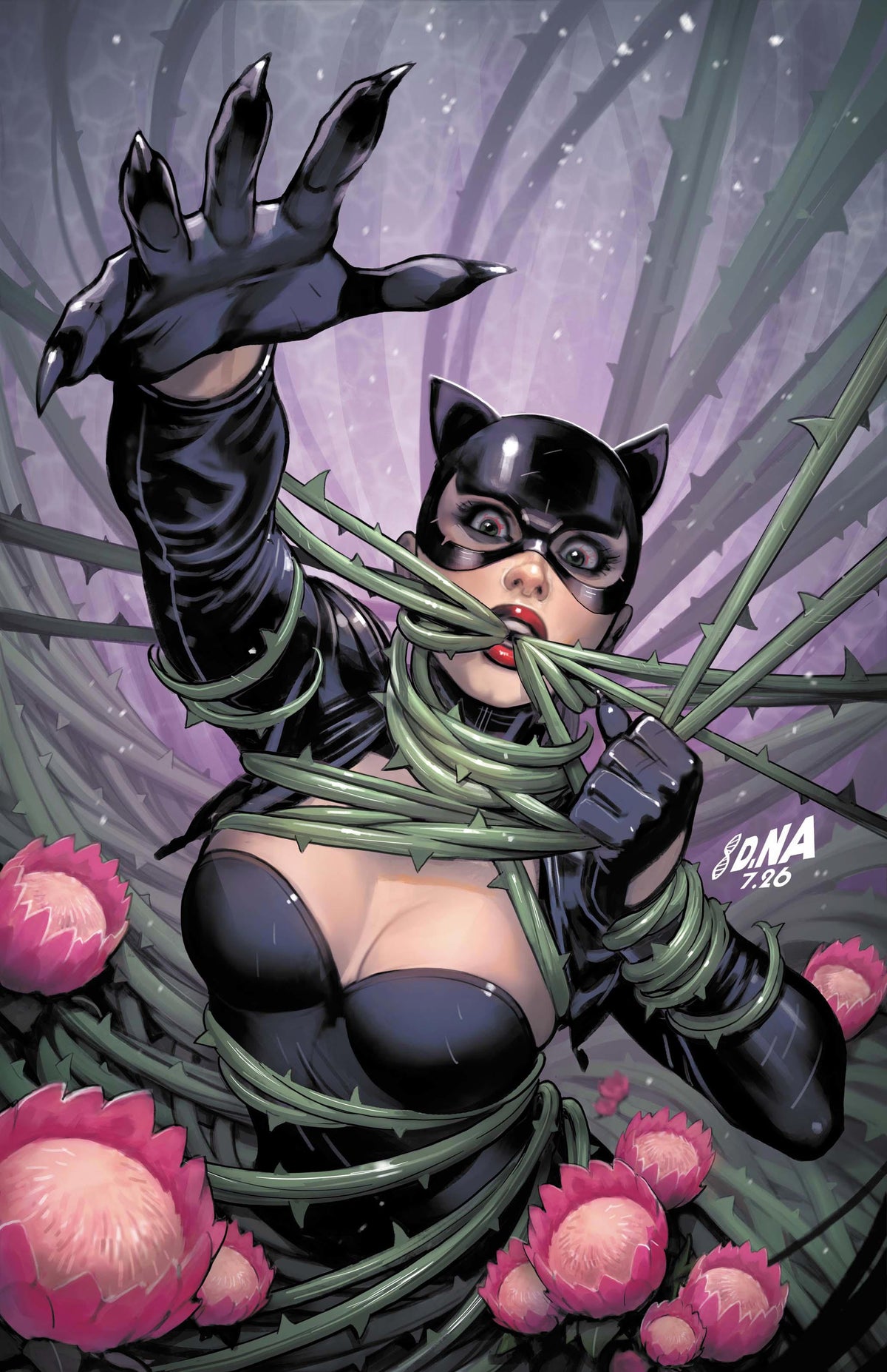 CATWOMAN #92 - CVR E DAVID NAKAYAMA BAD SEEDS SPOT FOIL VAR (BATMAN BAD SEEDS)