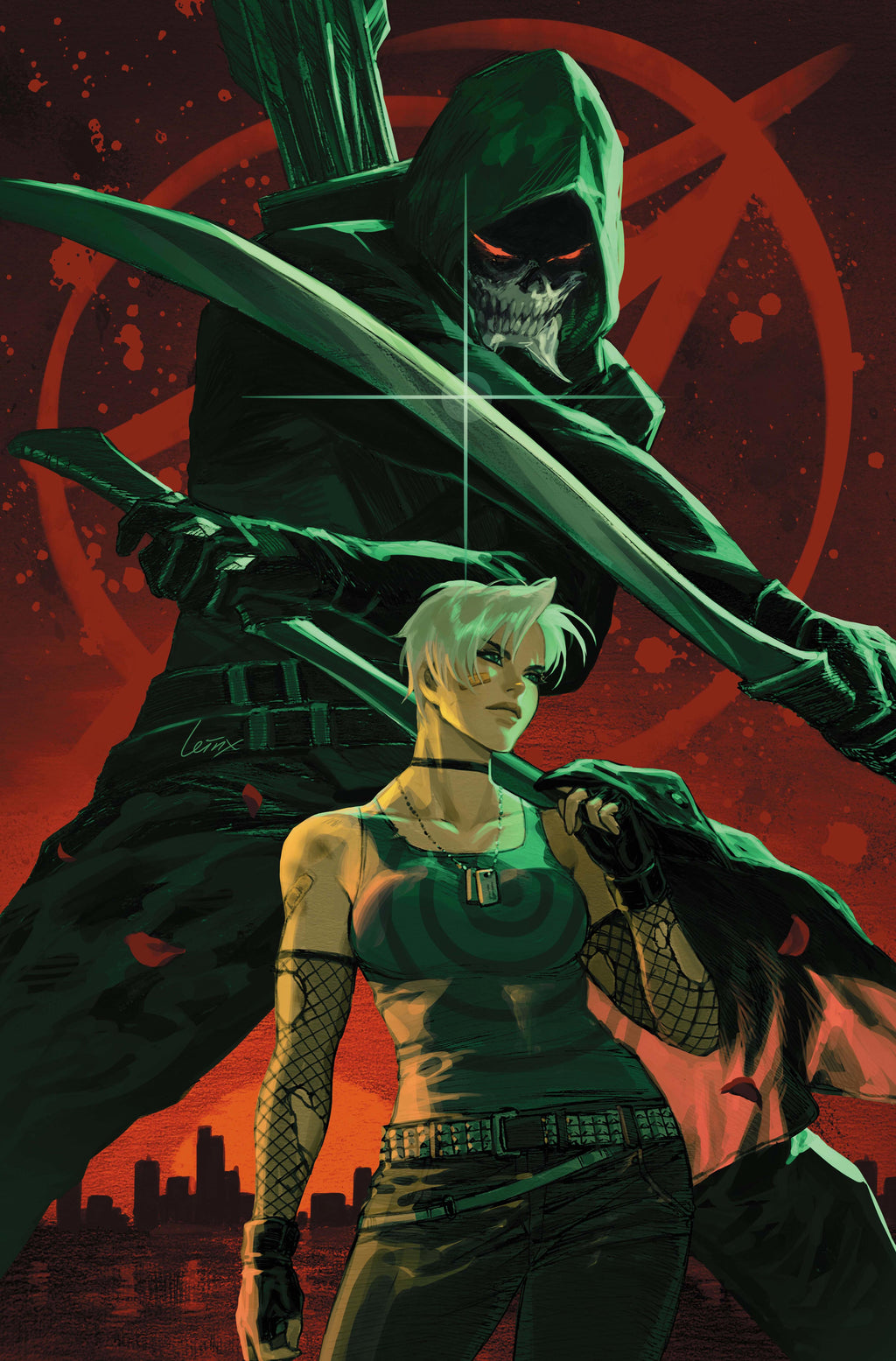 ABSOLUTE GREEN ARROW #6 - CVR D LESLEY LEIRIX LI CARD STOCK VAR