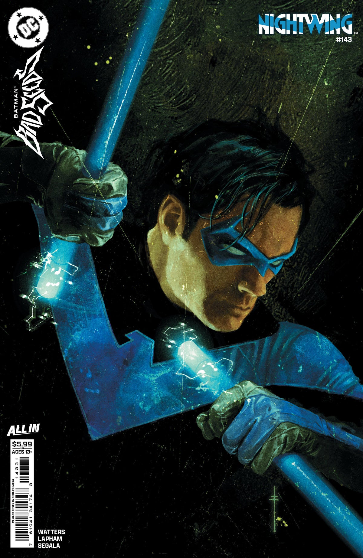 NIGHTWING #143 - CVR C SEBASTIAN FIUMARA CARD STOCK VAR (BATMAN BAD SEEDS)