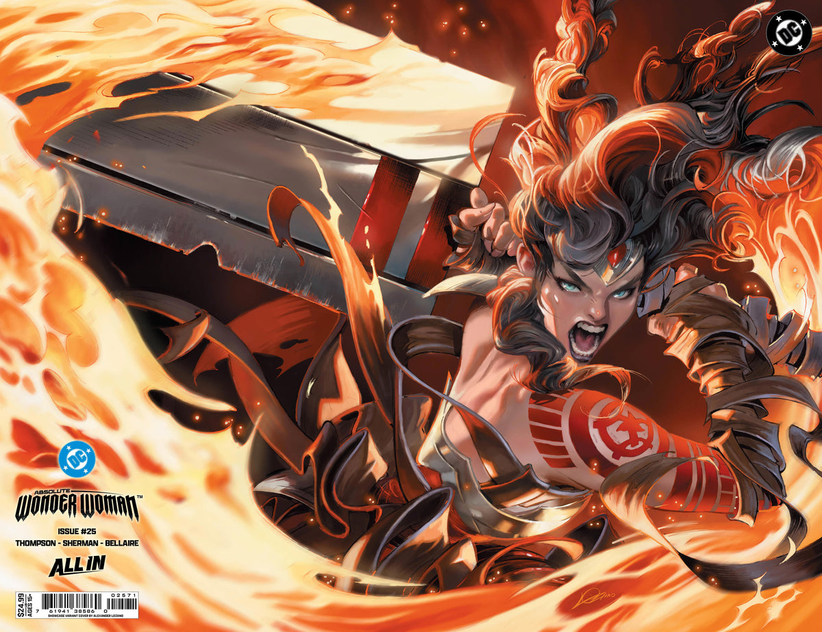 ABSOLUTE WONDER WOMAN #25 - CVR G ALEXANDER LOZANO DC SHOWCASE WRAPAROUND FOIL VAR