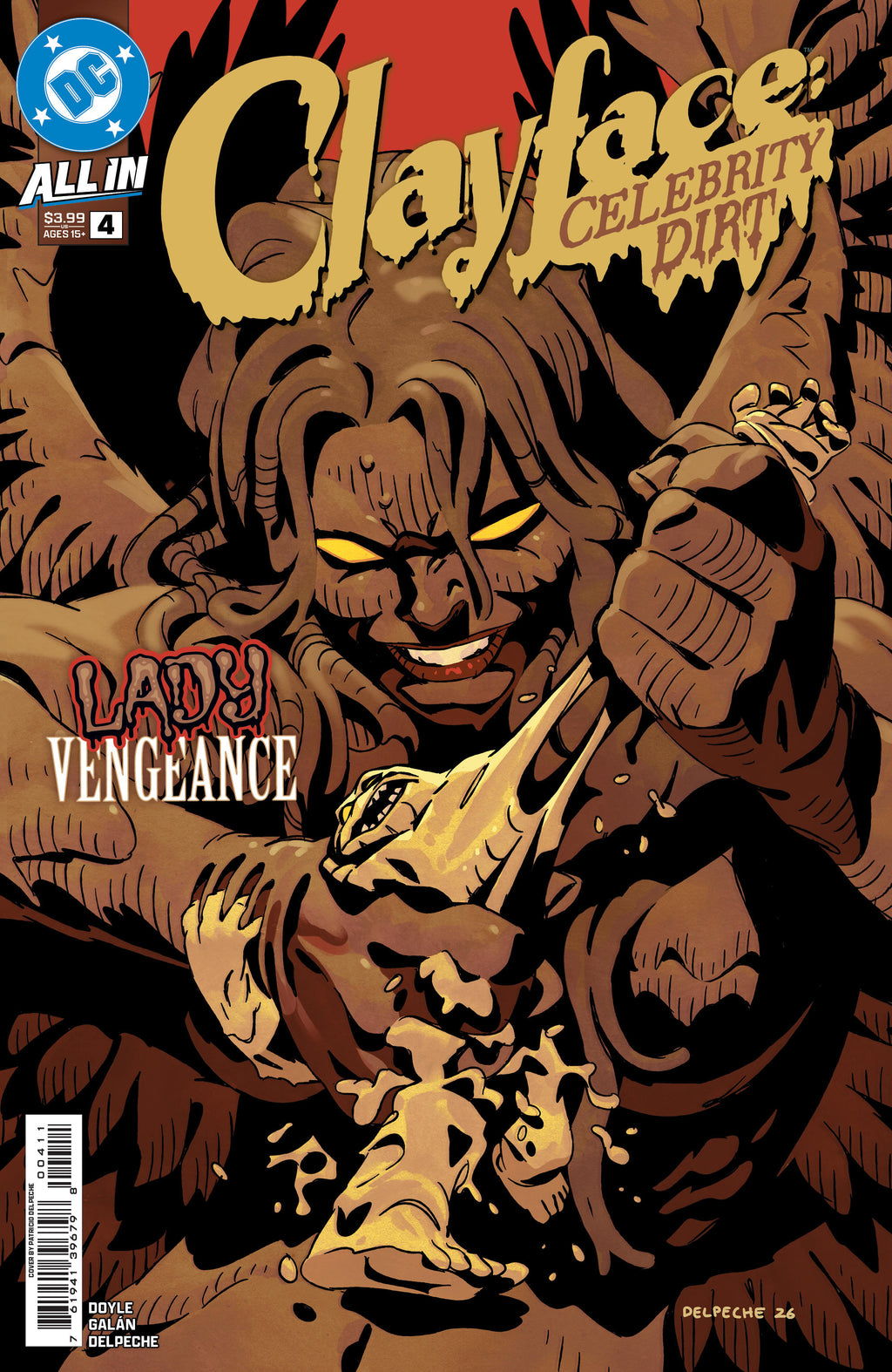 CLAYFACE CELEBRITY DIRT #4 - CVR A PATRICO DELPECHE