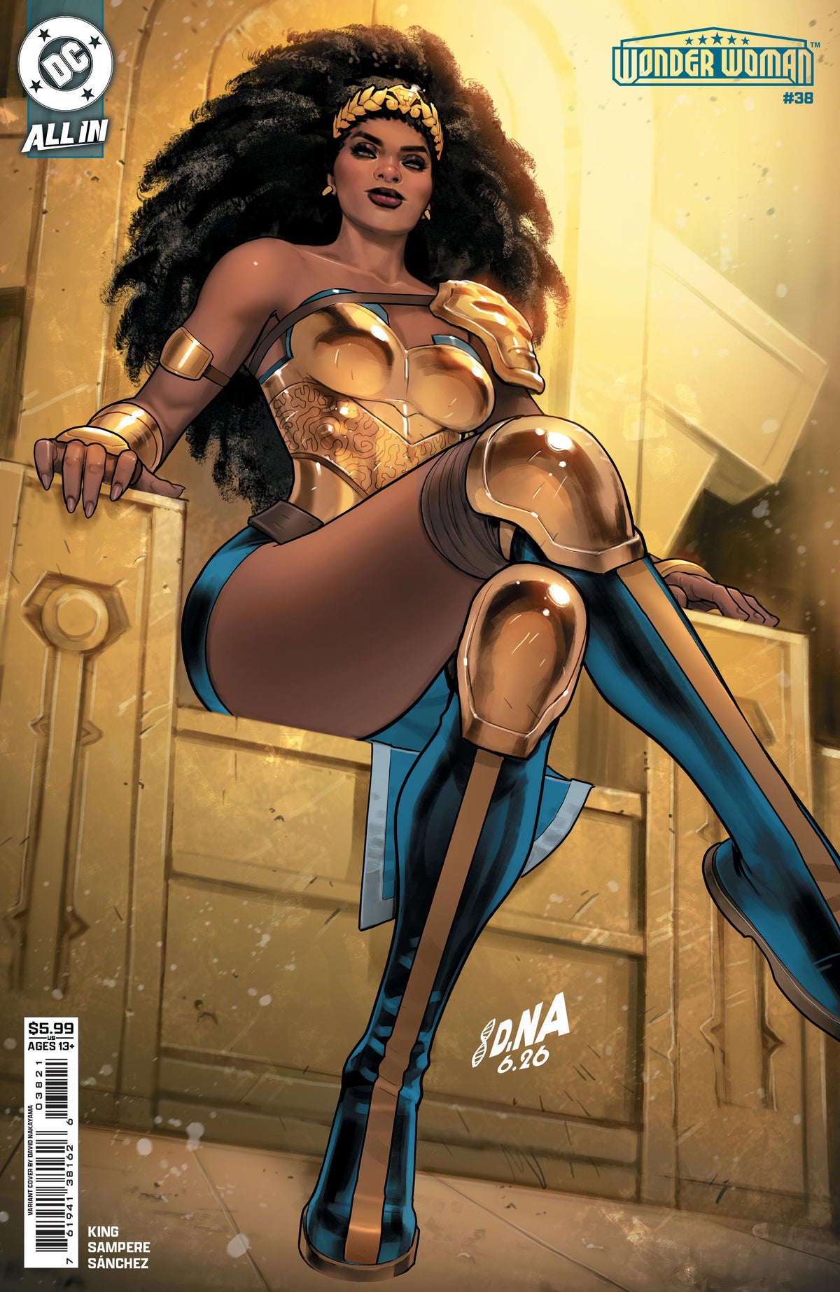 WONDER WOMAN #38 - CVR B DAVID NAKAYAMA CARD STOCK VAR