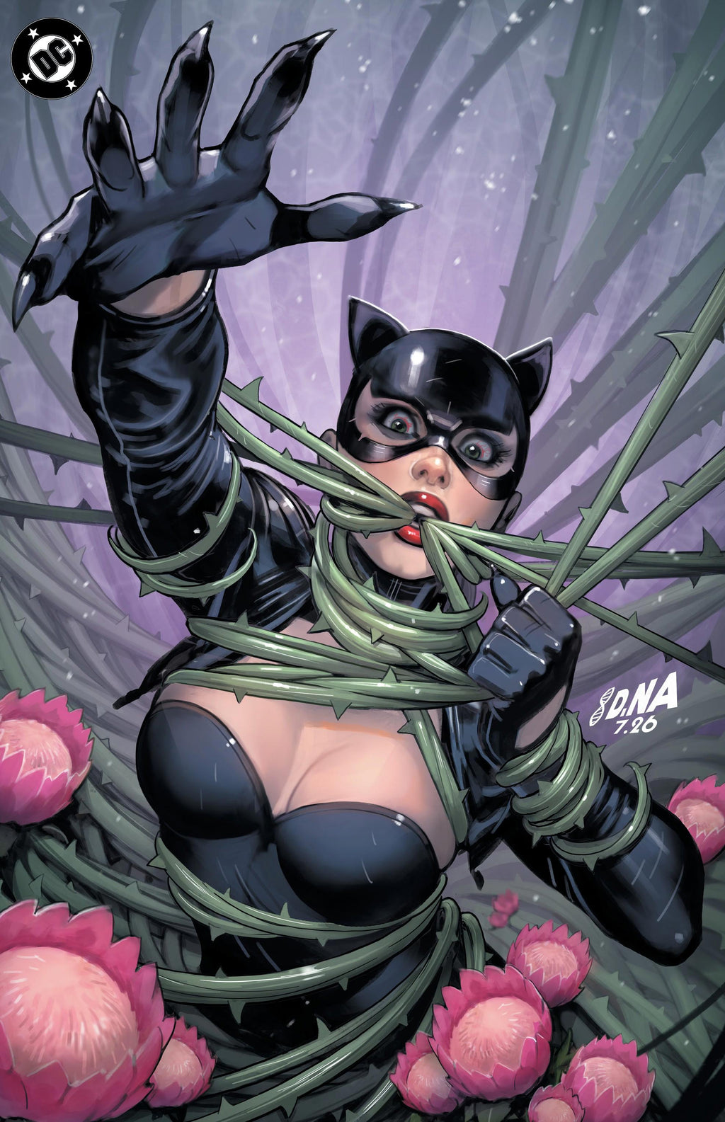 CATWOMAN #92 - CVR E DAVID NAKAYAMA BAD SEEDS SPOT FOIL VAR (BATMAN BAD SEEDS)