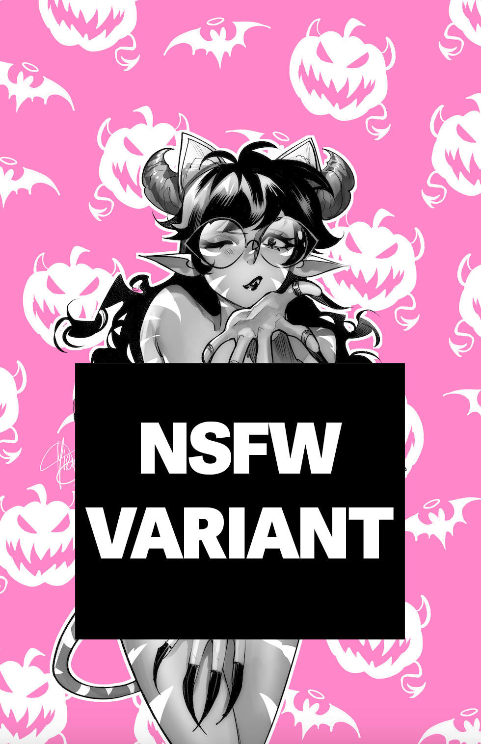 MIRKA ANDOLFOS SWEET PAPRIKA BLACK WHITE & PINK HALLOWEEN SPECIAL #1 - CVR F MIRKA ANDOLFO HOT NSFW POLYBAGGED VAR (MR)