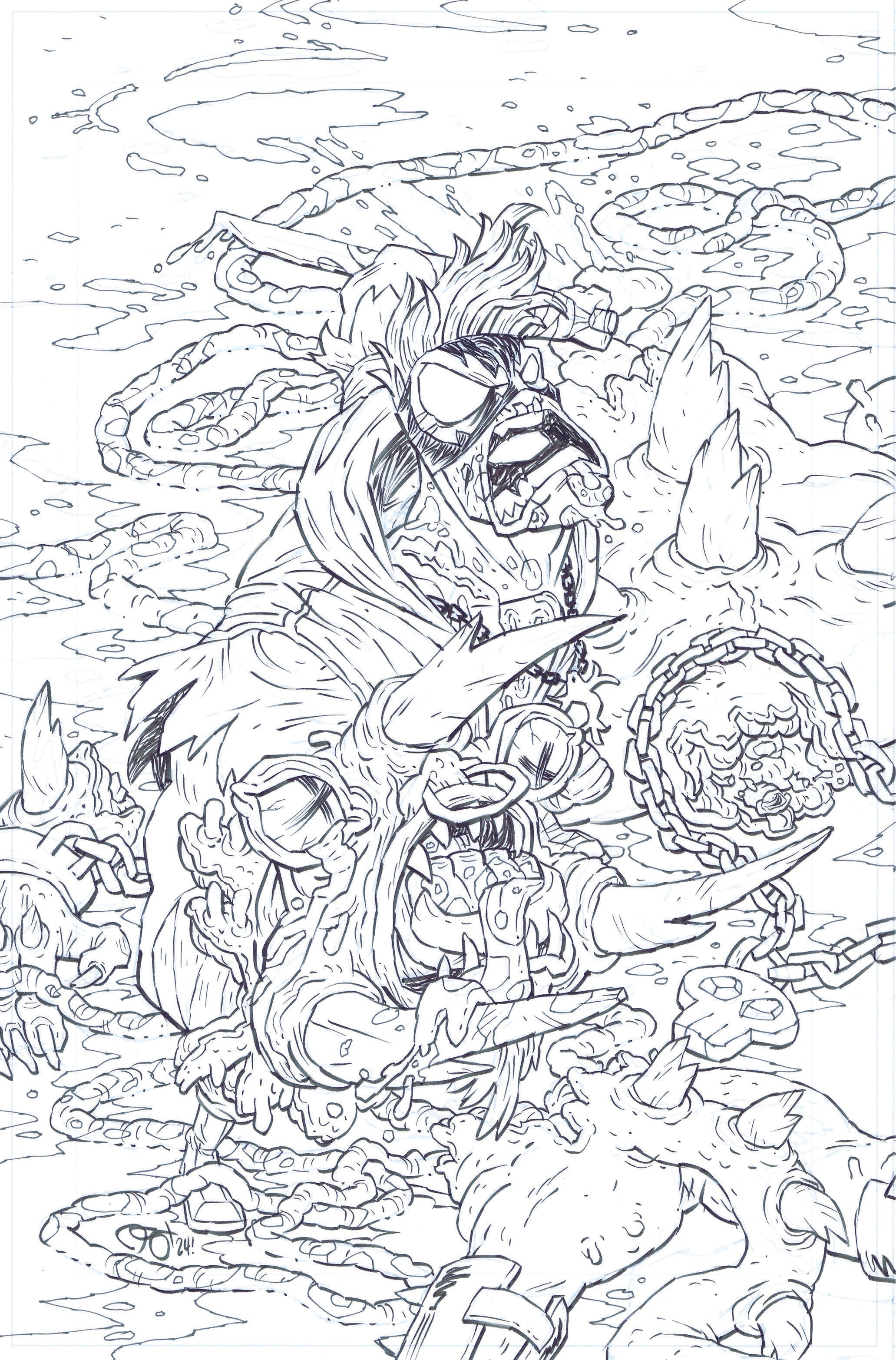 FINAL BOSS #10 - CVR F INC 1:50 DEREK HUNTER B&W VIRGIN VAR (MR)