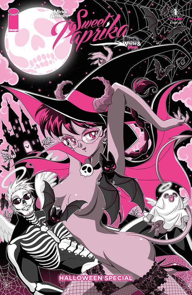 MIRKA ANDOLFOS SWEET PAPRIKA BLACK WHITE & PINK HALLOWEEN SPECIAL #1 - CVR C MARCO ALBIERO VAR (MR)
