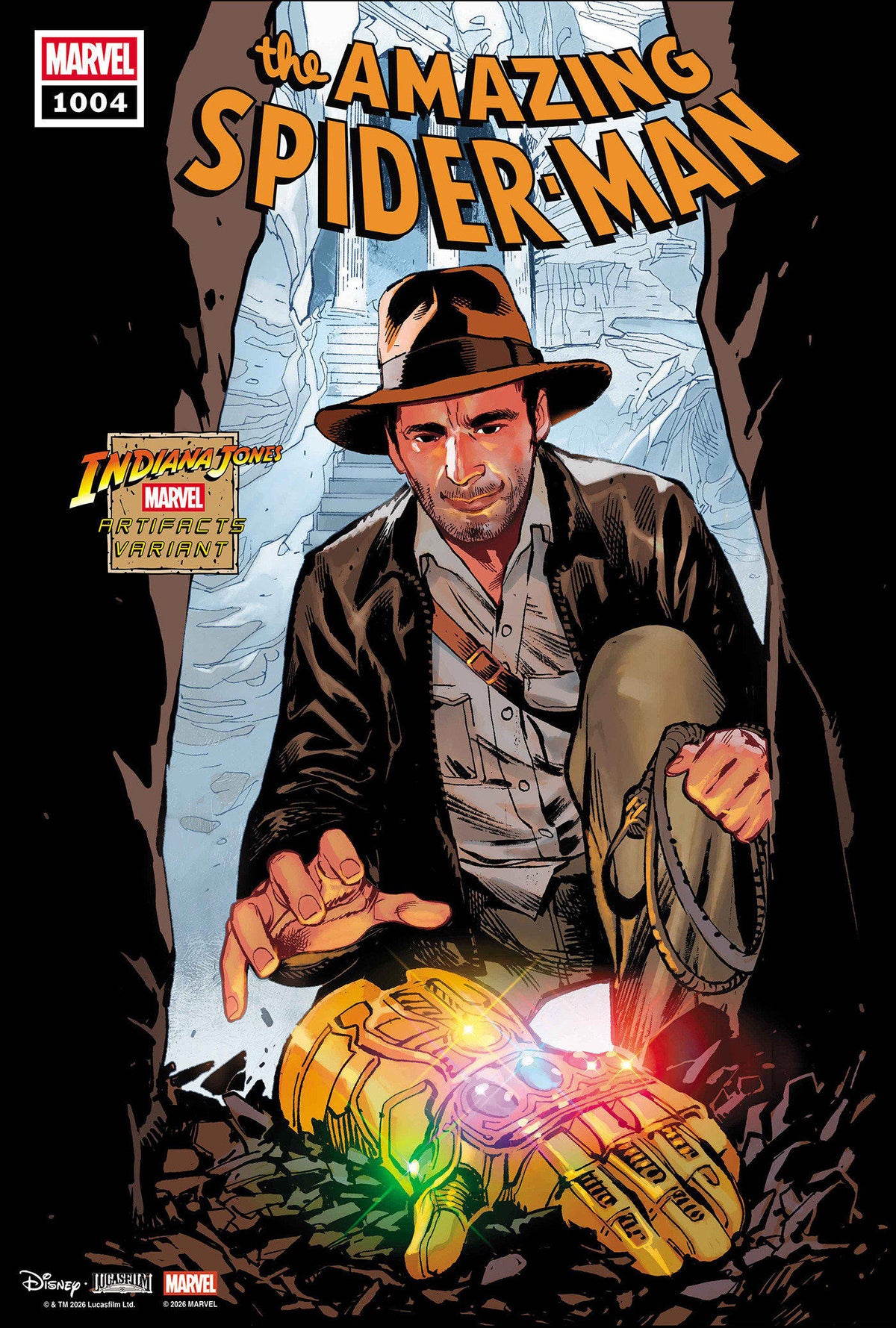 AMAZING SPIDER-MAN #1004 - SARA PICHELLI INDIANA JONES MARVEL ARTIFACT VARIANT