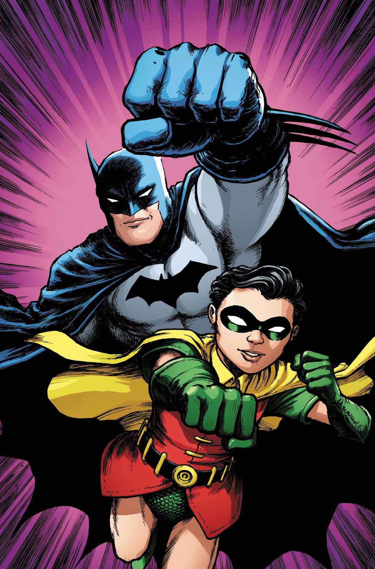 BATMAN & ROBIN YEAR ONE DYNAMIC DUOS #4 - CVR C CHRIS BURNHAM CARD STOCK VAR