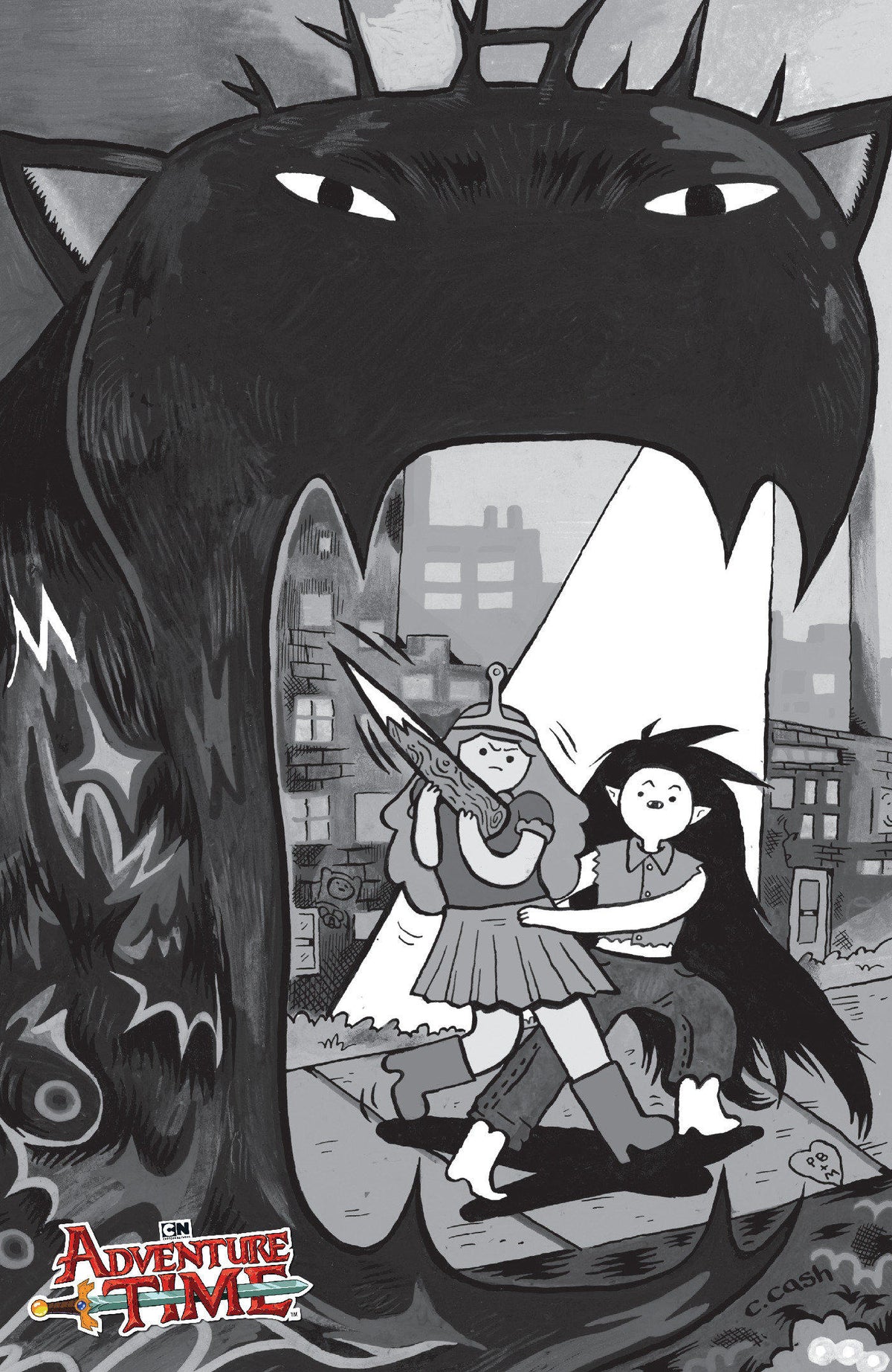 Adventure Time Bonnie the Vampire Hunter #1 - (One-Shot) Cover D Caroline Cash B&W 1:10 Var