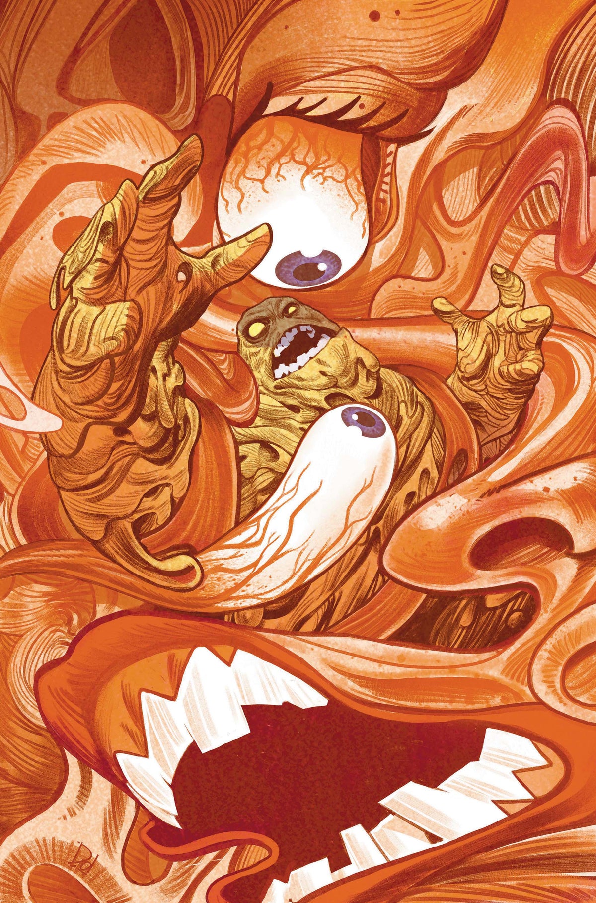 CLAYFACE CELEBRITY DIRT #4 - CVR B MIKE DEL MUNDO CARD STOCK VAR