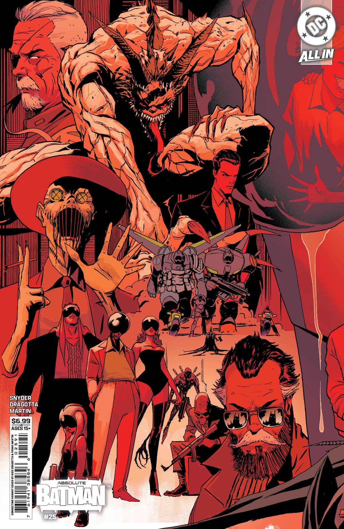 ABSOLUTE BATMAN #25 - CVR H NICK DRAGOTTA LEFT CONNECTING CARD STOCK VAR