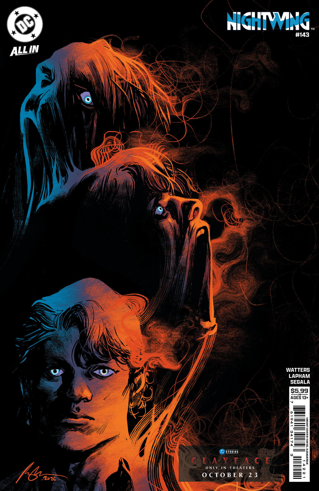 NIGHTWING #143 - CVR E RAFAEL ALBUQUERQUE CLAYFACE MOVIE CARD STOCK VAR (BATMAN BAD SEEDS)