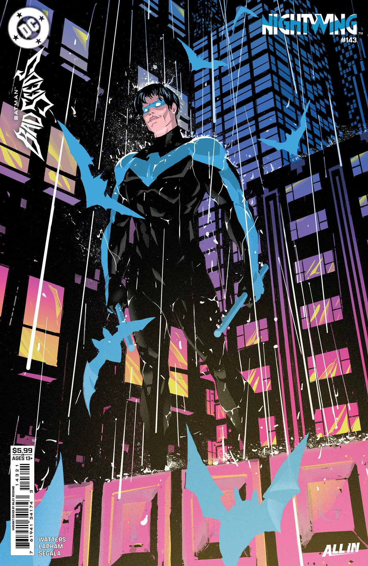 NIGHTWING #143 - CVR B RILEY ROSSMO CARD STOCK VAR (BATMAN BAD SEEDS)