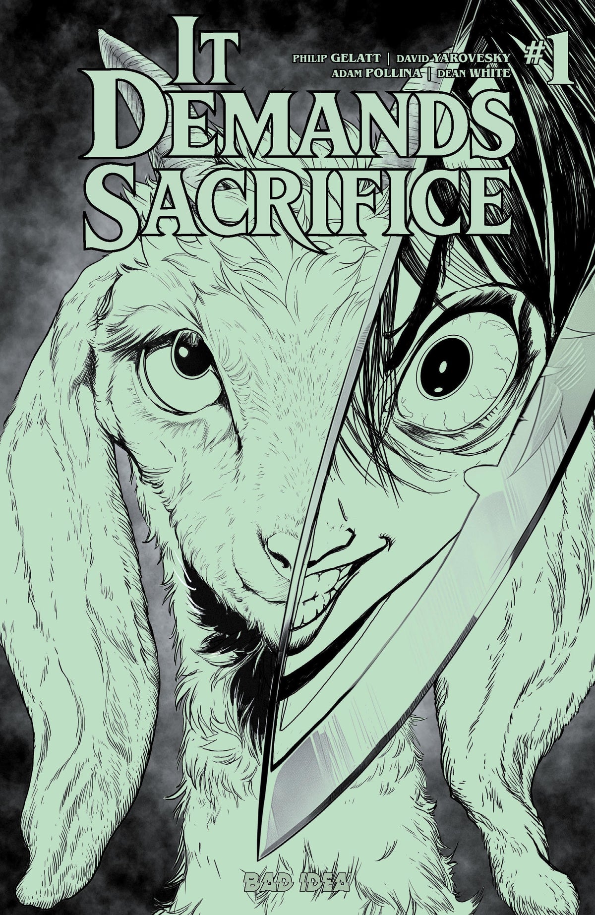 IT DEMANDS SACRIFICE #1 - CVR J ADAM POLLINA GLOW IN THE DARK VAR