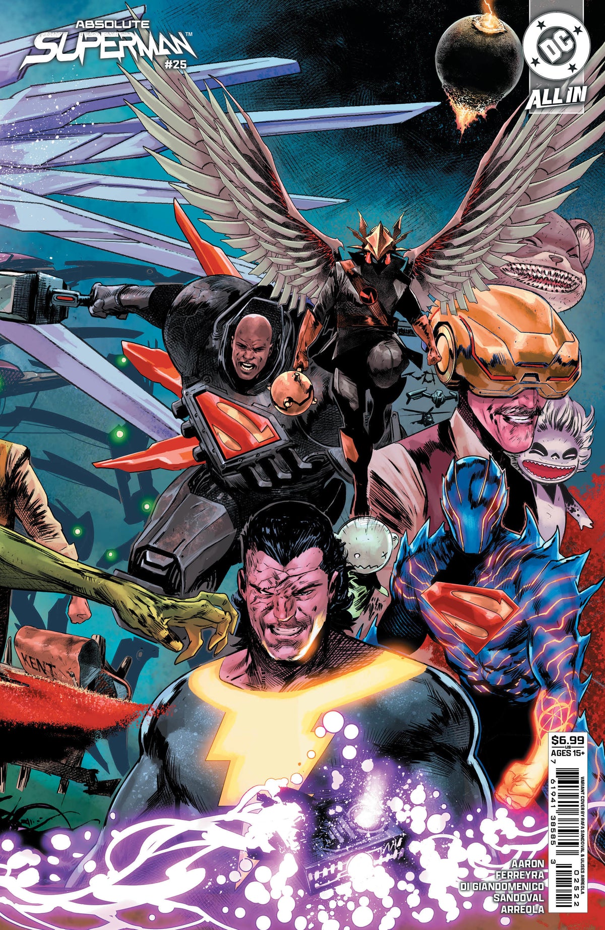 ABSOLUTE SUPERMAN #25 - CVR J RAFA SANDOVAL RIGHT CONNECTING CARD STOCK VAR