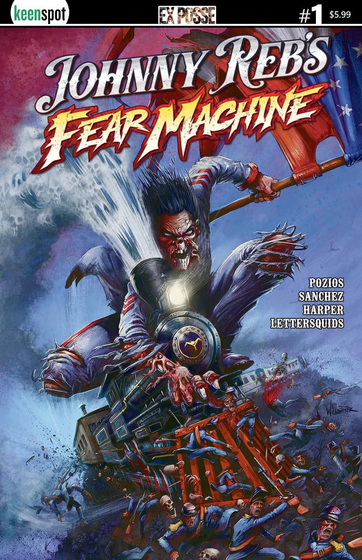 JOHNNY REBS FEAR MACHINE #1 - CVR A TOBY WILLSMER