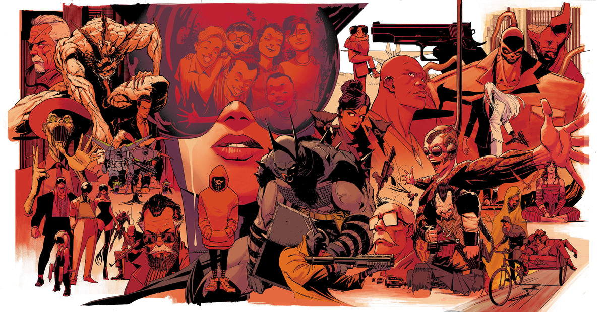 ABSOLUTE BATMAN #25 - CVR A NICK DRAGOTTA GATEFOLD TRIPTYCH