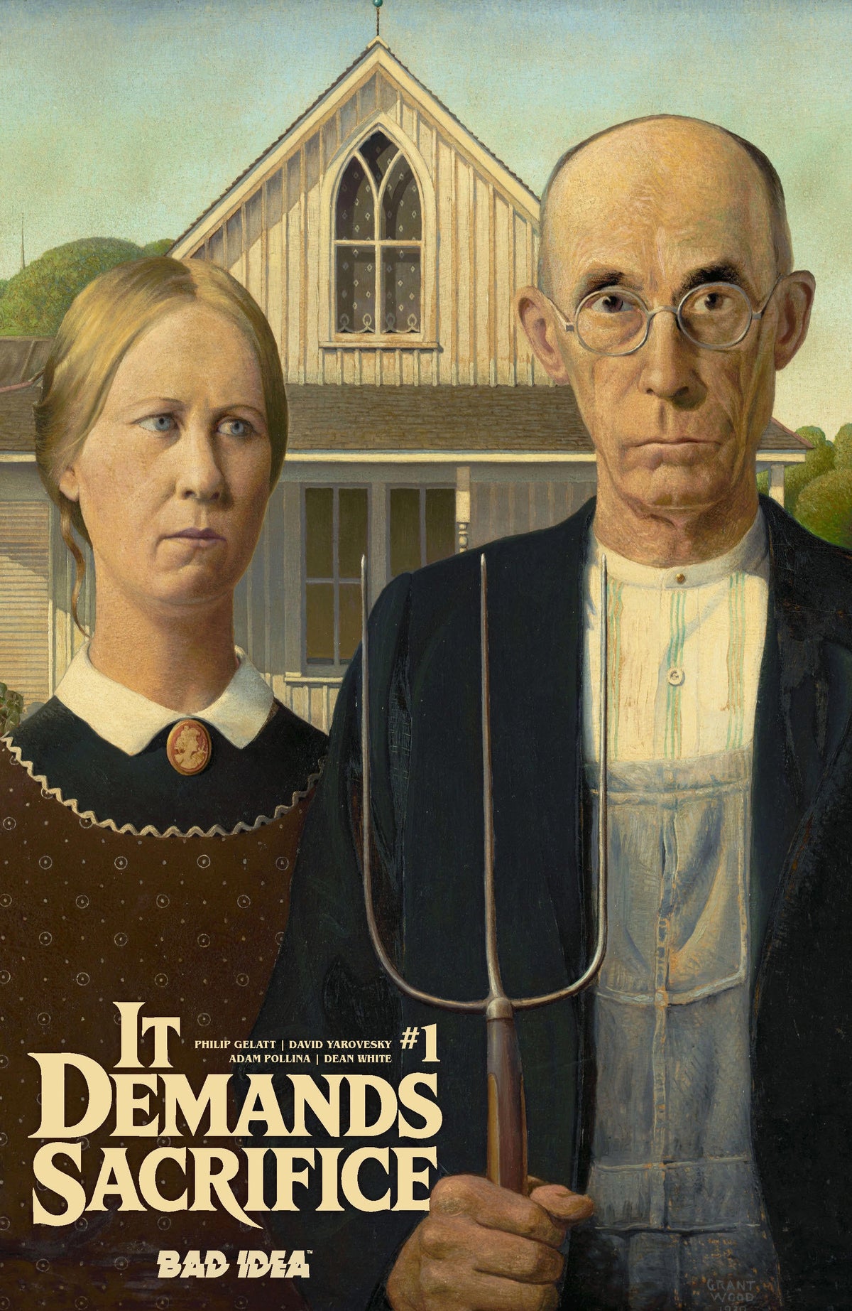 IT DEMANDS SACRIFICE #1 - CVR E GRANT WOOD OLD MASTERS VAR