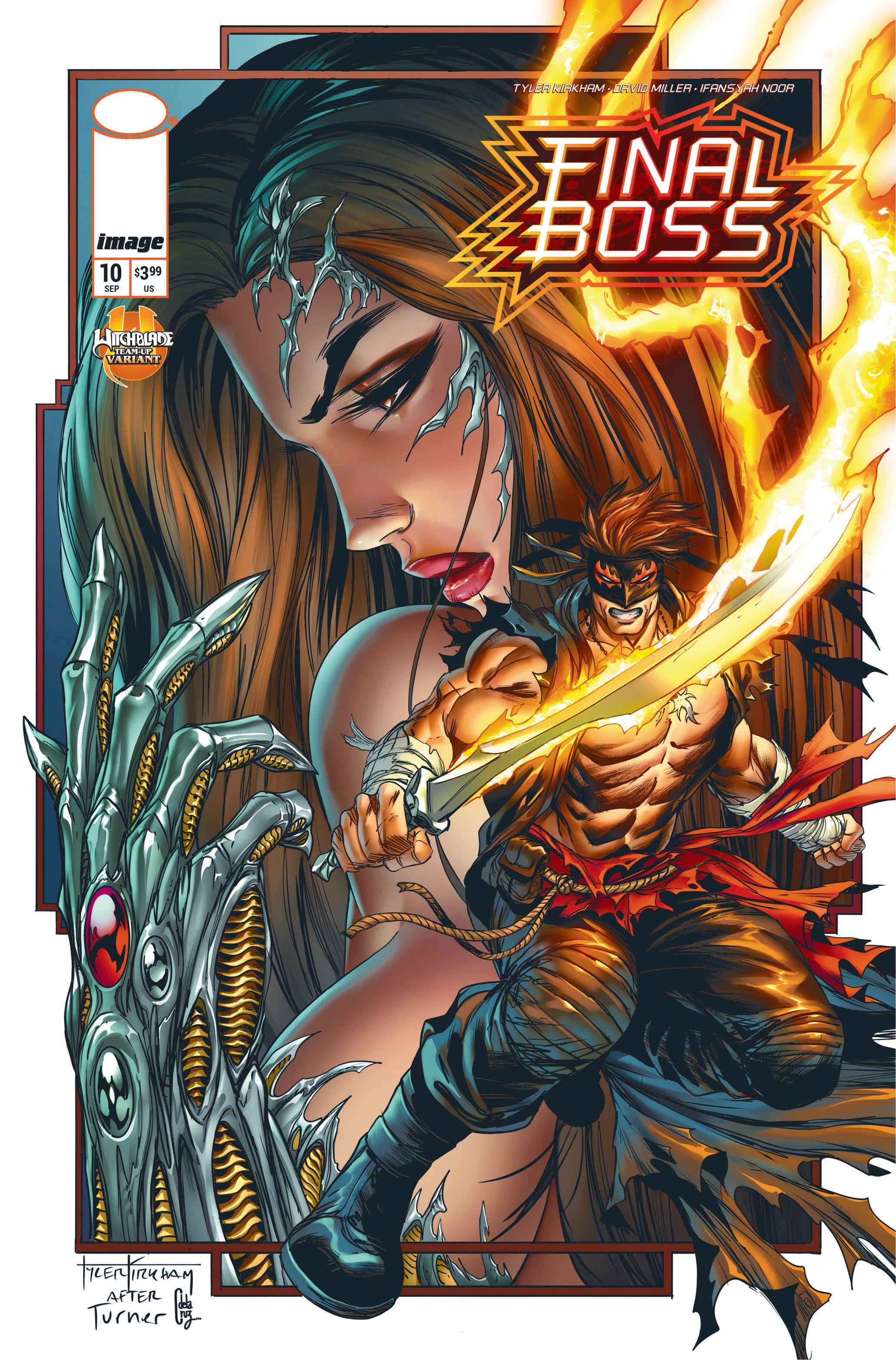 FINAL BOSS #10 - CVR D TYLER KIRKHAM WITCHBLADE TEAM UP VAR (MR)