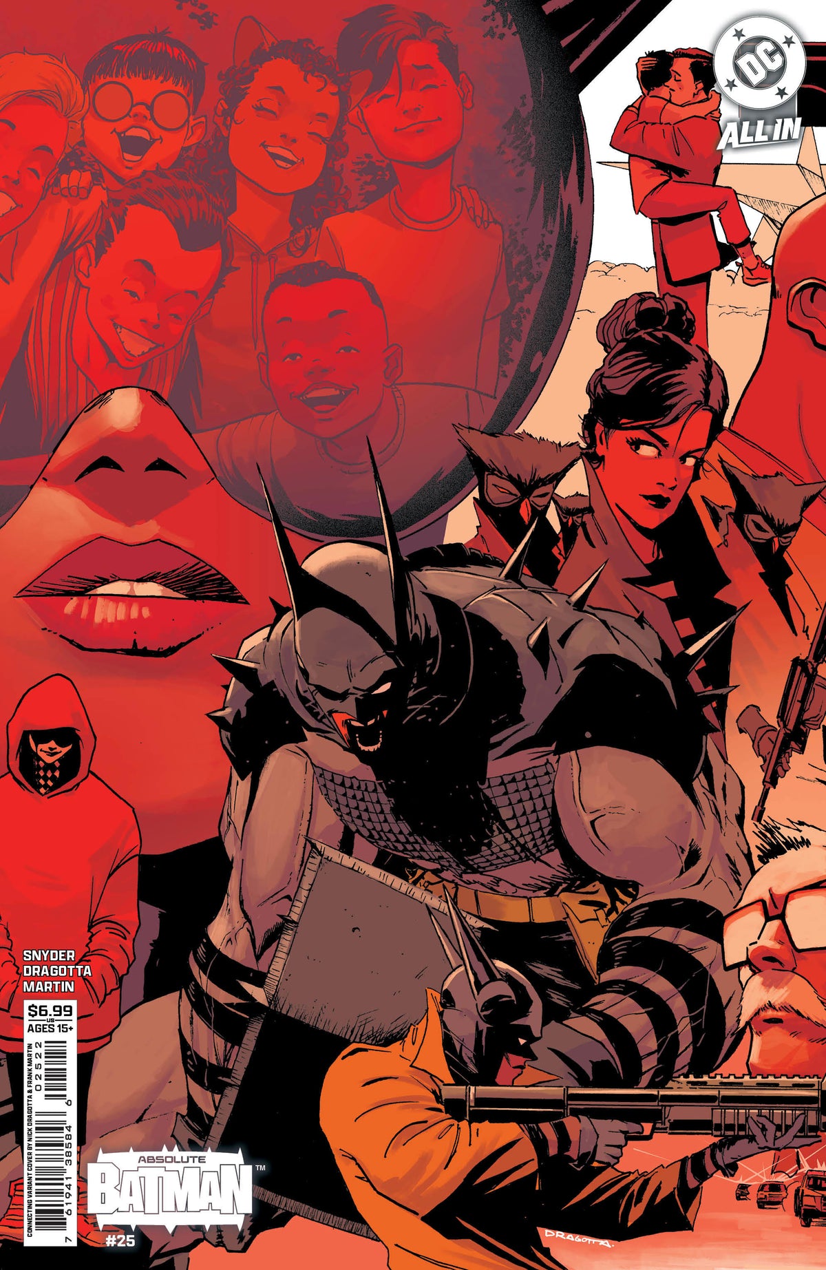 ABSOLUTE BATMAN #25 - CVR I NICK DRAGOTTA MIDDLE CONNECTING CARD STOCK VAR