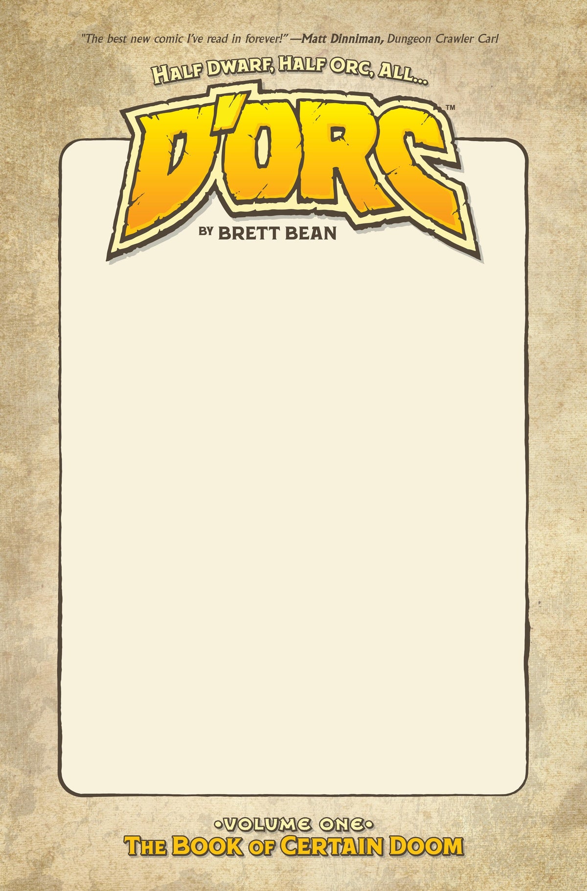DORC TP VOL 01 2ND PTG DIRECT MARKET EXCLUSIVE BLANK SKETCH CVR #NN - Cover A