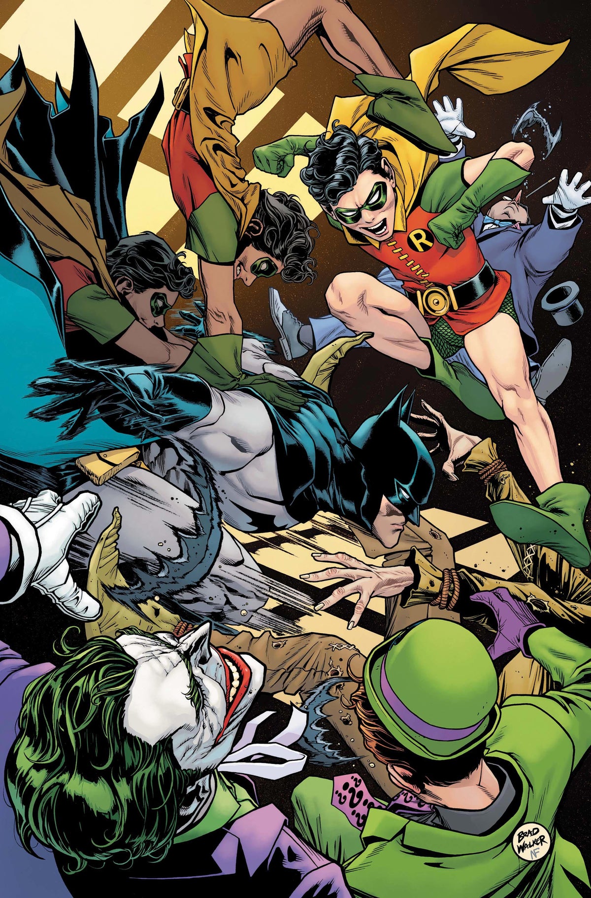 BATMAN & ROBIN YEAR ONE DYNAMIC DUOS #4 - CVR B BRAD WALKER CARD STOCK VAR