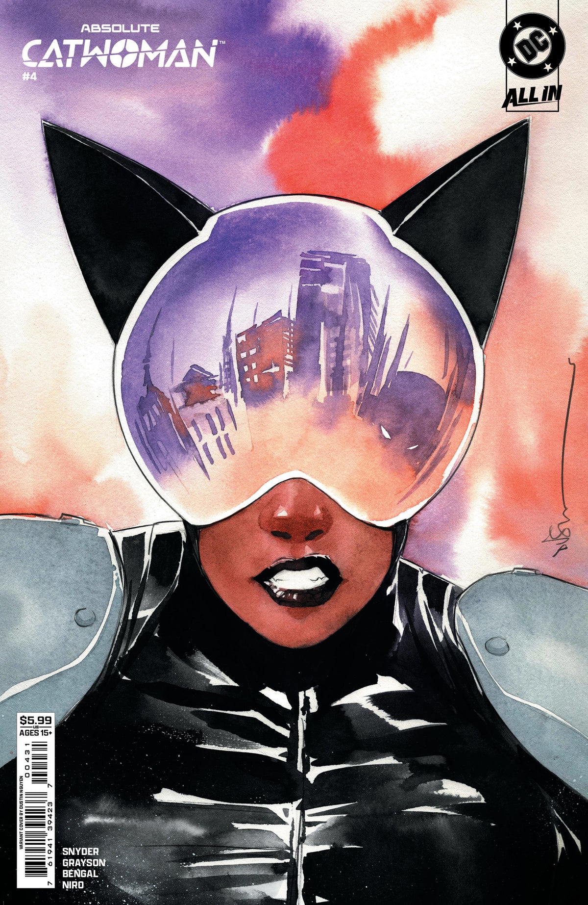 ABSOLUTE CATWOMAN #4 - CVR C DUSTIN NGUYEN CARD STOCK VAR