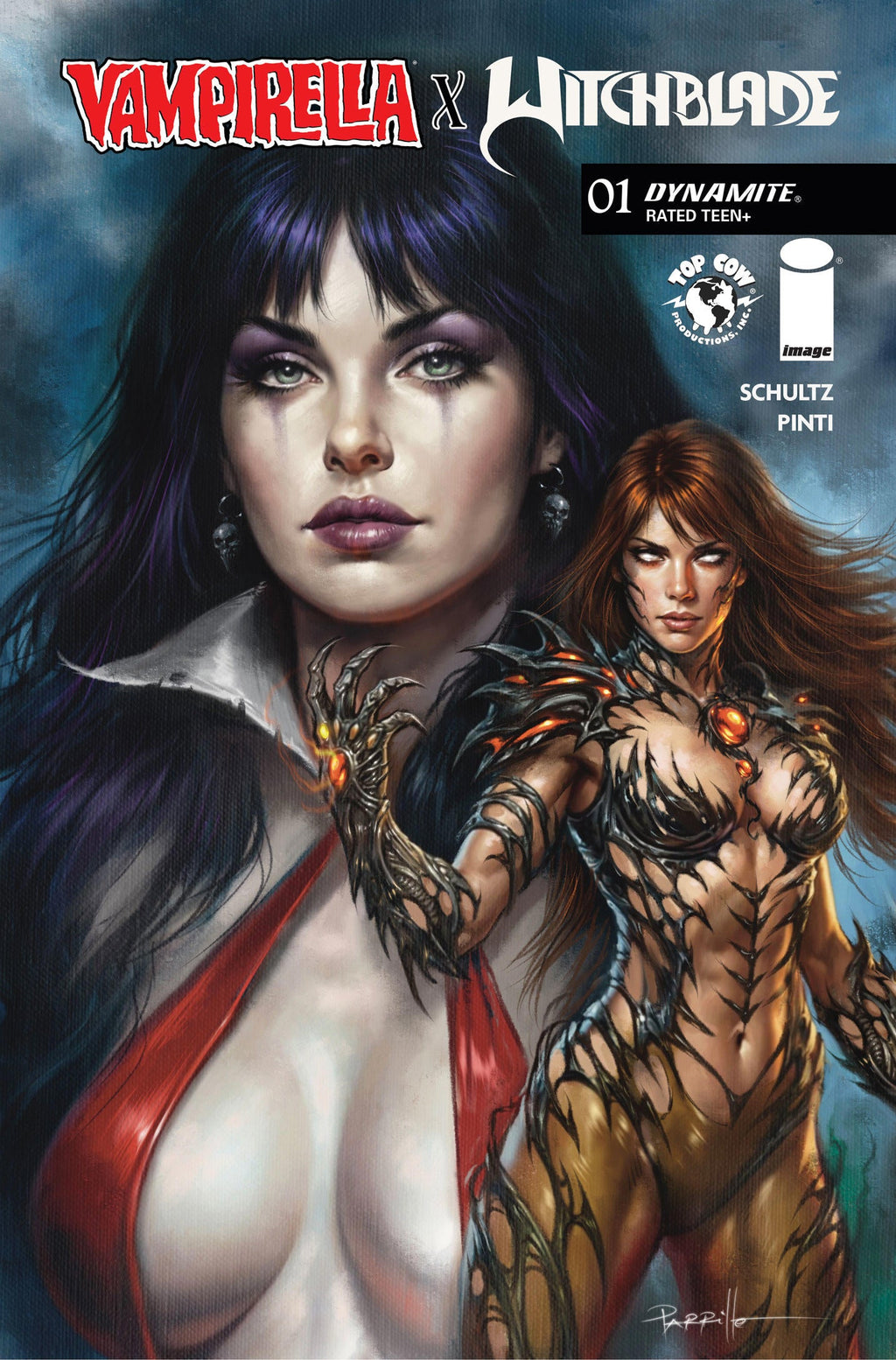 VAMPIRELLA X WITCHBLADE SPECIAL #1 - CVR B LUCIO PARRILLO VAR