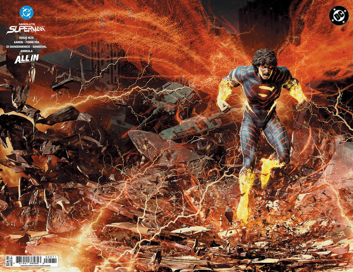 ABSOLUTE SUPERMAN #25 - CVR G BJORN BARENDS DC SHOWCASE WRAPAROUND FOIL VAR